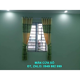 Mua Rèm Cửa Bằng Vải Gấm Và Thanh Treo Rèm Đầy Đủ Phụ Kiện Đi Kèm