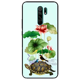 Ốp lưng dành cho Xiaomi Redmi 9 - Redmi 9A - mẫu Sen Và Rùa