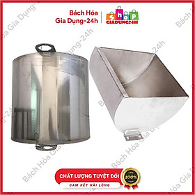 Mua Máng lợn nái dạng lật (gàu) tai vuông inox-Máng lợn inox hình gàu bền đẹp-Giadung24h
