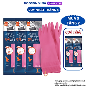 Mua Mua 3 Tặng 2 Đôi Găng Tay cao Su Tự Nhiên Hàn Quốc Có Móc 38cm
