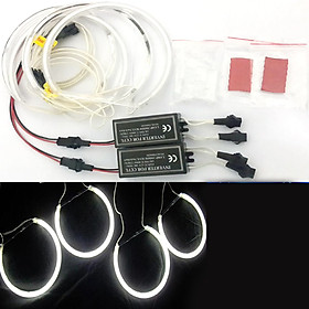 4*131mm White CCFL LED Angel Eyes Halo Rings Lighting Headlight Lamp for BMW E36 E46 E39 E38