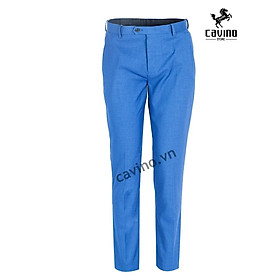 Quần âu xanh dương Q722 CAVINO vải co dãn thoải mái