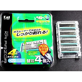 Set 4 lưỡi dao thay thế KAI nội địa Nhật Bản