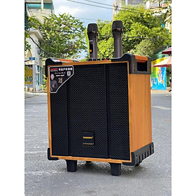 Mua Loa xách tay Temeisheng QX-0870 - Loa kéo di động bass 3 tấc - Tặng kèm 2 micro không dây UHF - Đầy đủ kết nối bluetooth