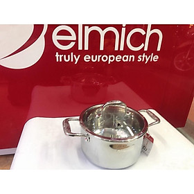 Mua Nồi Elmich trimax Xs 3 lớp đáy liền inox 304 bếp từ trimax 18cm  20cm  24cm  26cm  28cm Xs 3746