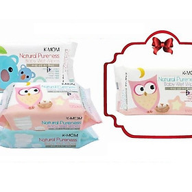 (Mua 3 tặng 1) Combo 3 Khăn Ướt K-mom KM13110 (100 Cái) - Mẫu Ngẫu Nhiên