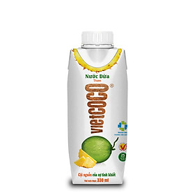 NƯỚC DỪA - THƠM ĐÓNG HỘP VIETCOCO - 330ML