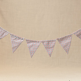 Dây cờ vải linen trang trí (10 lá)
