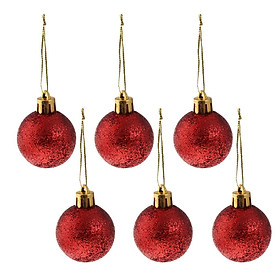 24pcs 6cm Christmas Balls  Tree Ornaments Hanging Decorations