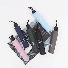 Mua Ô gấp gọn có lớp bạc cản tia UV - Ô dù đi mưa và nắng