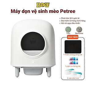 Máy dọn vệ sinh phân mèo tự động Petree Minion kết nối App - PETREE 2022 - Trắng - 1 tháng