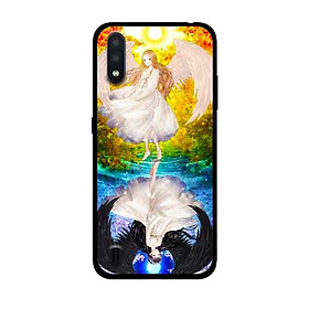 Ốp Lưng in cho Samsung Galaxy A01 Mẫu Thiên Thần Ác Quỷ - Hàng Chính Hãng