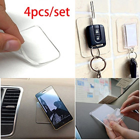 Silicone Gel Pads Clear Anti-Slip Gel Pads Auto Gel Holders 4Pcs