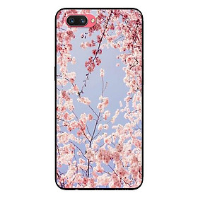 Ốp Lưng in cho Oppo A3s - Realme C1 Mẫu Hoa Đào - Hàng Chính Hãng