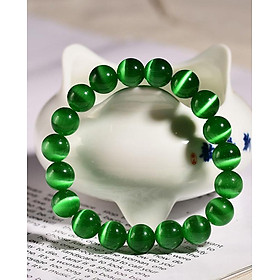 Vòng tay phong thủy đá opal mắt mèo hợp mệnh, chiêu tài hút lộc, bình an VTO1