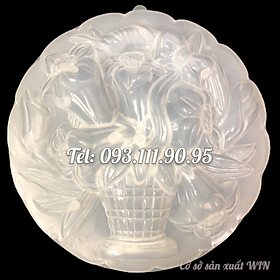 Mua Khuôn rau câu sinh nhật  cưới hỏi giỏ hoa Ly Ly – Khuôn hình tròn loại 20 cm - Mã số 1126