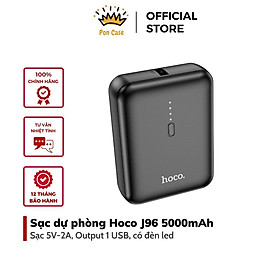 Mua Pin sạc dự phòng  J96 – Hàng Chính Hãng  5000mah 1 cổng sạc 5V - 2A có đèn led hiển thị dung lượng pin