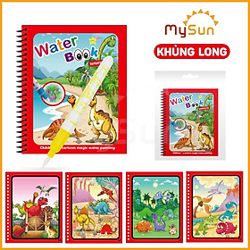 Sách tranh tô màu nước bút ma thuật thần kỳ diệu cho bé 2 3 4 5 tuổ