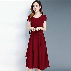 ĐẦM VOAN Y,THIẾT KẾ HỌA TIẾT TRƠN NHƯNG KHÔNG KÉM PHẦN SANG TRỌNG,ĐẶC BIỆT LÀ CHẤT LIỆU VÃI THOÁNG MÁT HỢP THỜI TRANG TR