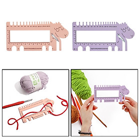 2Pcs Knitting Needles Crochet Hook Ruler 2.0mm-12.0mm Size Marker Crafts