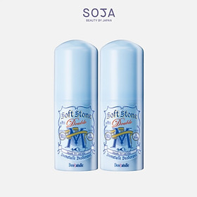 Combo 2 Lăn Khử Mùi Deonatulle Đá Khoáng Dạng Sáp Bạc Hà Cho Nam 20G