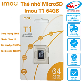 Thẻ nhớ microSD T1 IMOU 64GB - Hàng chính hãng