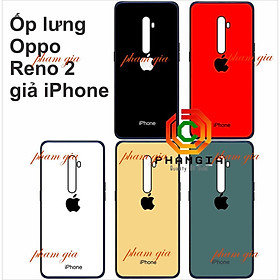 Ốp lưng giả iPhone cho Oppo Reno 2 mặt lưng bóng đẹp