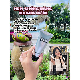 Kem chống nắng moose+ nâng tông dưỡng trắng da trọng lượng 50gam hạn dùng 2026