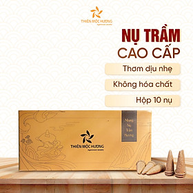 Nhang Nụ Trầm Hương tự nhiên khói chảy ngược - Trầm Hương 12 năm - Thơm dịu nhẹ, không cay mắt, không kích mũi - Xông nhà tẩy uế - Thiên Mộc Hương