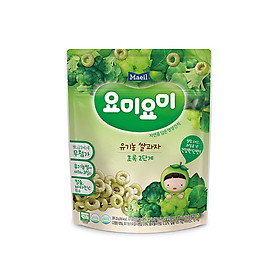 Bánh gạo ăn dặm Yummy Yummy Green Stage 2 vị nho và súp lơ