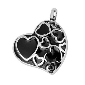 Heart Shape Cremation Pendant Keepsake Ash Holder Necklace Jewelry