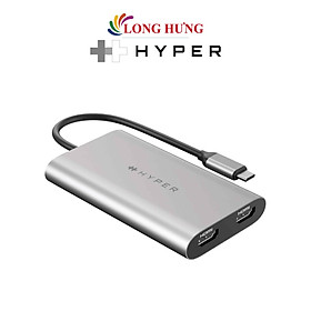 Cổng chuyển đổi HyperDrive Dual 4K HDMI Video Adapter HDM1 - Hàng chính hãng