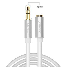 Mua Ugreen UG10776AV118TK 2M màu Trắng Cáp âm thanh 3.5mm nối dài đầu nhôm - HÀNG CHÍNH HÃNG
