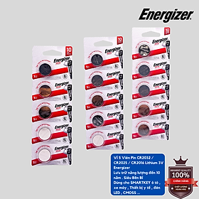 Pin CR2032 / CR2025 / CR2016 ENERGIZER Lithium 3V - Hàng Chính Hãng