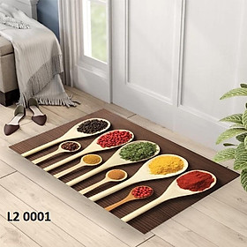 Mua Thảm chùi chân 3D nhà bếp chống trượt siêu thấm 60x40cm - Giao mẫu ngẫu nhiên