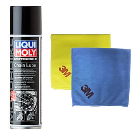 Chai xịt bảo dưỡng sên xích chuyên dụng Liqui Moly 1508 - Tặng kèm 1 khăn lau chuyên dụng 3M