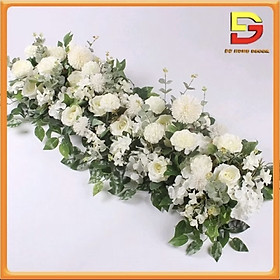 Mua Lẵng Hoa Giả Dài 1m Hoa Treo Tường Treo Khung Trang Trí Tiệc Cưới Hội Nghị Sự Kiện DG-204