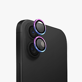 Kính Bảo Vệ Camera UNIQ OPTIX ALUGUARD Cho iPhone 16/ 16 Plus Khung Hợp Kim Nhôm Kính Cường Lực 9H Trong Suốt Hàng Chính Hãng