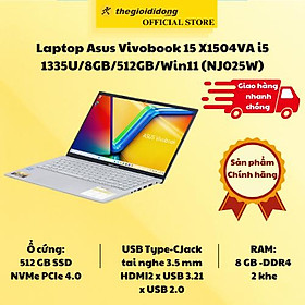 Mua Laptop Asus Vivobook 15 X1504VA i5 1335U/8GB/512GB/Win11 (NJ025W) - Hàng Chính Hãng