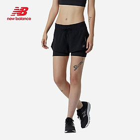 Quần ngắn thể thao nữ New Balance Impact Run 2In1 Short - WS21270_BK