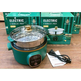 Mua Nồi Lẩu Mini  Ca Nấu Mì Cầm Tay  Nấu Cơm Đa Năng Có Tay Cầm 1 8L - Nồi Lẩu Điện 2 Nấc Nhiệt Mẫu Mới 2021 Kèm Giá Hấp