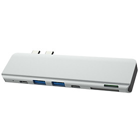 Hub chuyển Thunderbolt 3 cho Macbook 7 cổng HDMI/ PD/ USB 3.0 - TTH70561