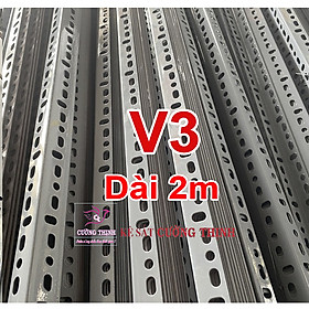 Mua SẮT V LỖ (V3 dài 2m  dày 1 6mm) - Lắp ráp kệ sắt đa năng