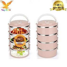 CẶP LỒNG CƠM LÚA MẠCH 4 TẦNG TO RỘNG
