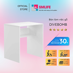 Bàn máy tính gỗ công nghiệp thiết kế hiện đại SMLIFE Divebomb