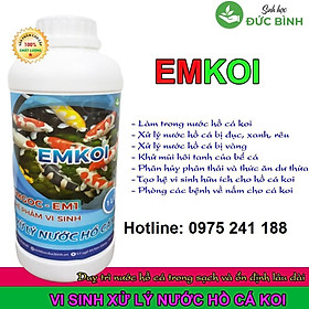 Emkoi chế phẩm xử lý nước hồ cá koi hết tanh, hết rêu, hết đục... phòng bệnh cho cá