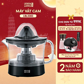 Máy vắt cam mini Lebenlang LBL3383 công suất 40W, dung tích 500ml, bảo hành 2 năm - hàng chính hãng