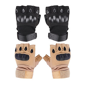 Outdoor Half Finger Gloves Anti-Skid Sport Gloves for Hiking XL;
