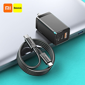 Bộ Sạc Nhanh Xiaomi Baseus 65W Gan2 Pro Pd 4.0 3.0 Type C I Động Qc 4.0 3.0