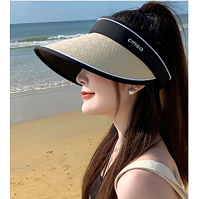 Mũ rộng vành nữ chống nắng chống tia cực tím tuyệt đối, nón nửa đầu nữ thời trang